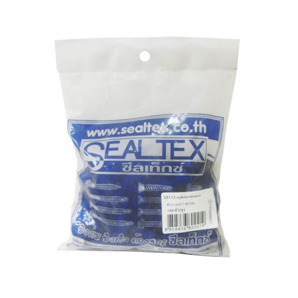 สกรูยึดสันลอนปลายสว่าน SEALTEX 12-14x48 มม. 100 ชิ้น