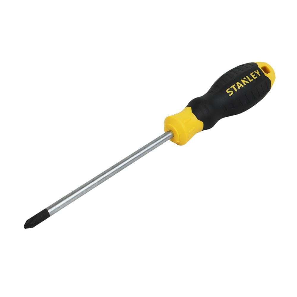 ไขควงปากแฉก มีแม่เหล็ก ด้ามยาง STANLEY 5 นิ้ว