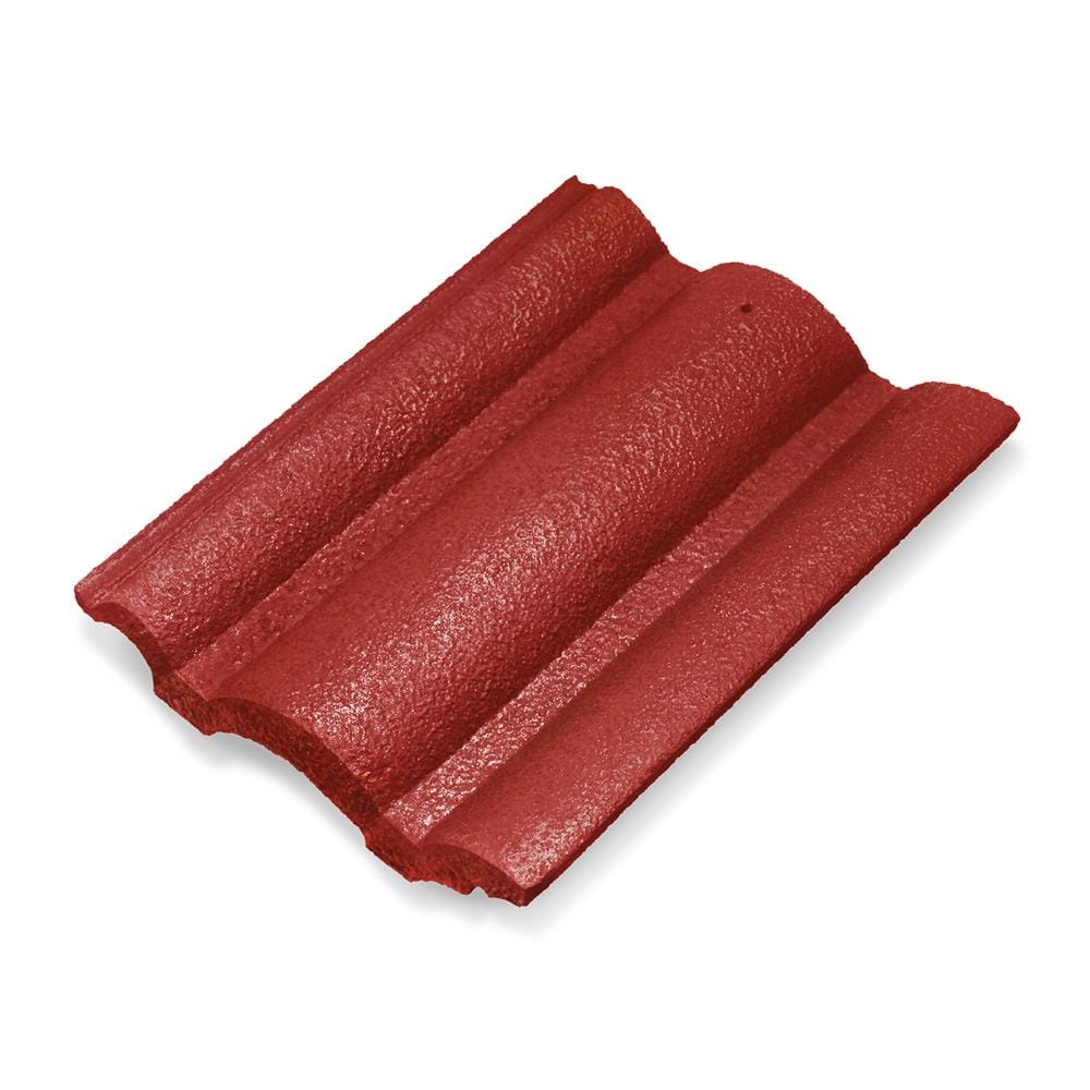 กระเบื้องคอนกรีต DURAONE ลอนเศรษฐี 33x42x2.4 ซม. สีแดงมหาลาภ