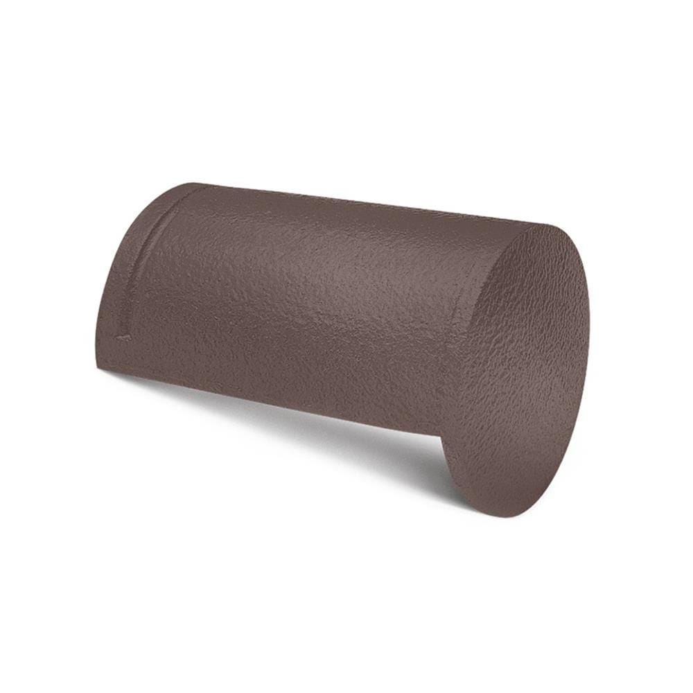 ครอบโค้งปิดจั่ว DURAONE ลอนเศรษฐี 21.7x33x2.4 ซม. สีน้ำตาลสัมฤทธิ์