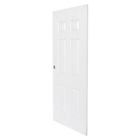 ประตูภายนอก UPVC ASARA 6 ฟัก 80X200 ซม. สีขาว เจาะลูกบิด_1