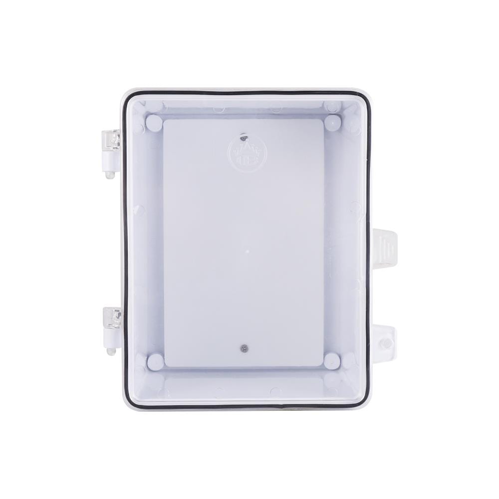 ตู้กันน้ำฝาใส ID 8.5x9.5 นิ้ว สีขาว