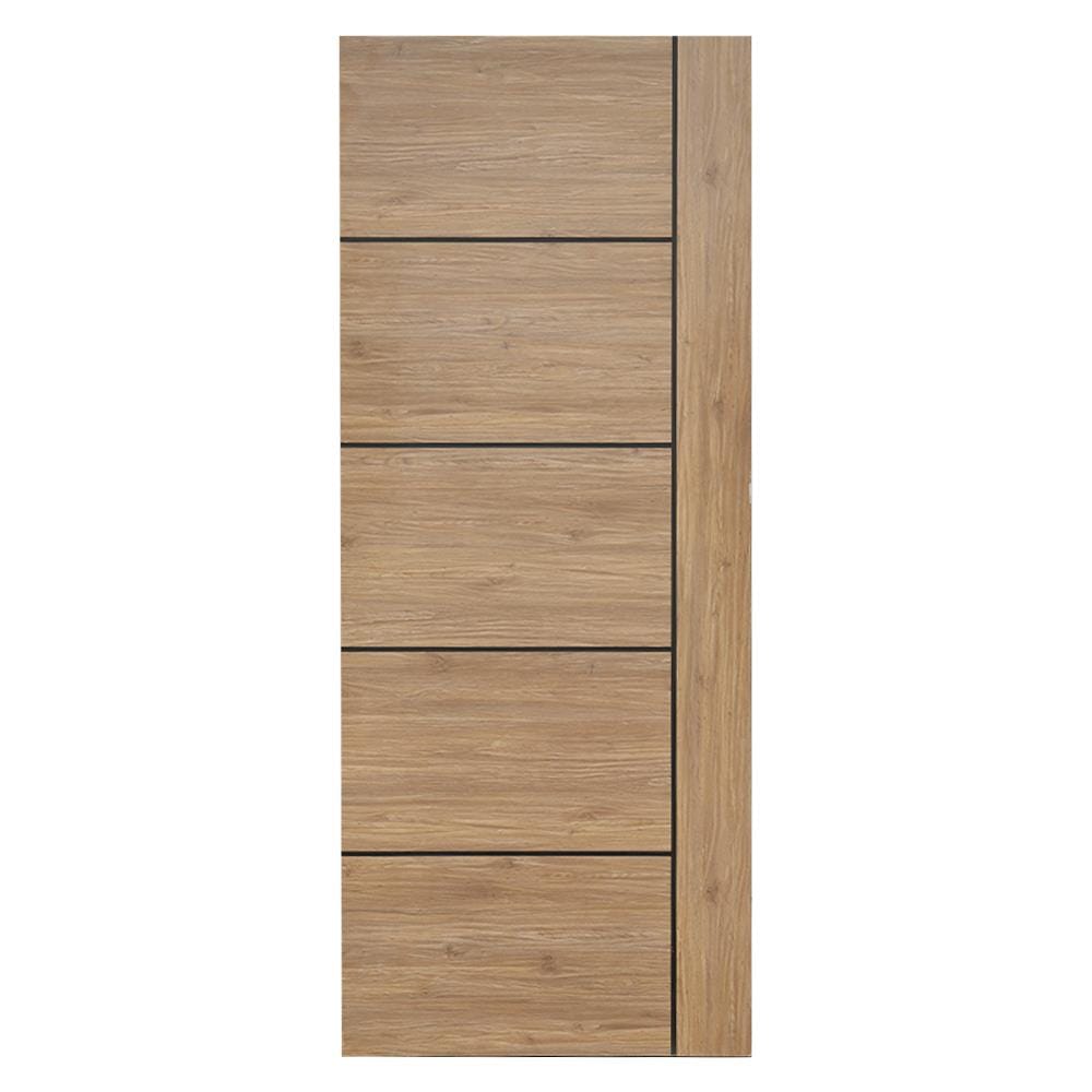 ประตูภายในเมลามีน W MAG1 80X200 ซม. สี CANYON OAK ไม่เจาะลูกบิด