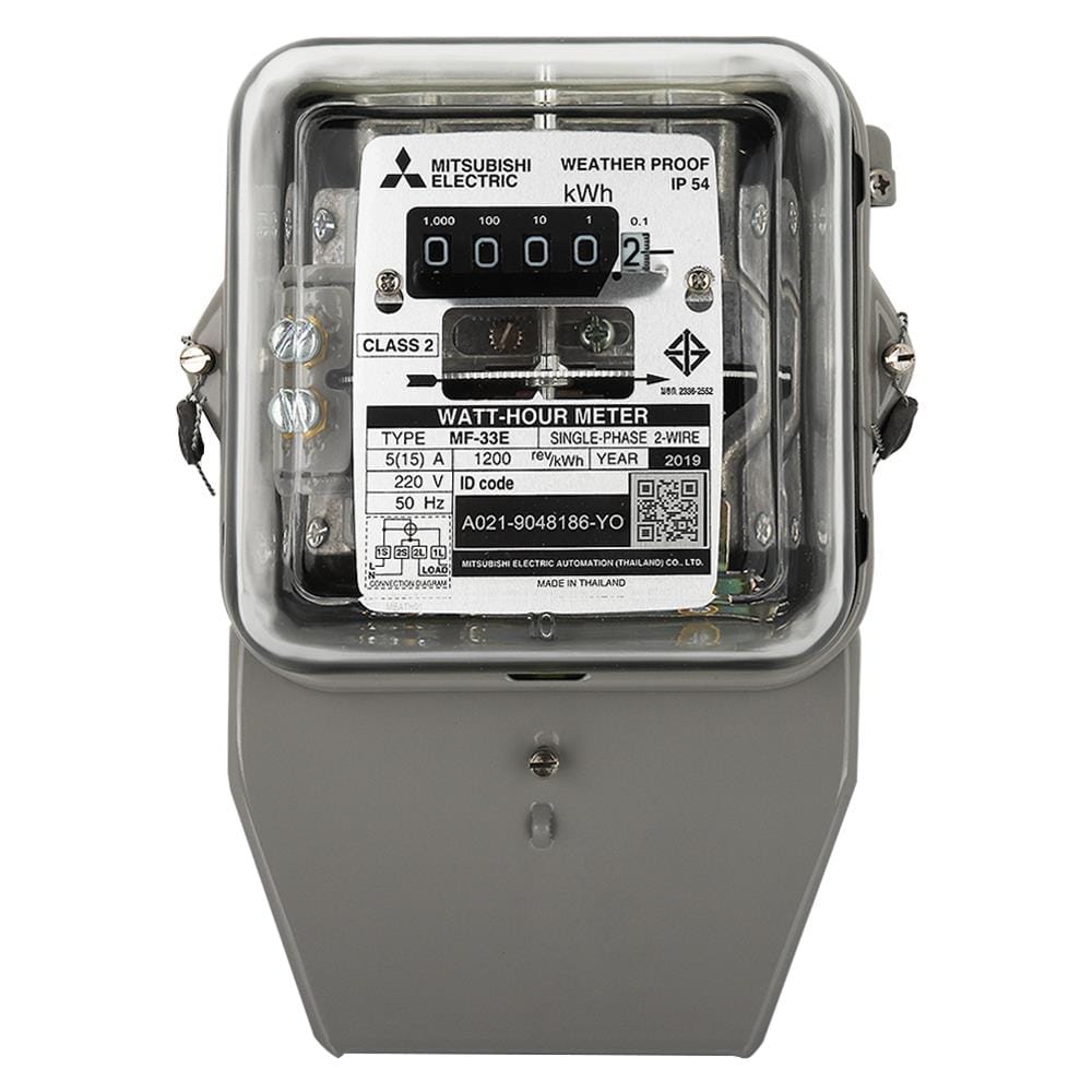 มิเตอร์ไฟ 5/15A MF-33E 1 เฟส 2 สาย MITSUBISHI