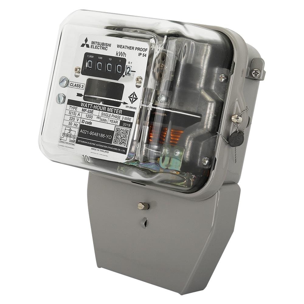มิเตอร์ไฟ 5/15A MF-33E 1 เฟส 2 สาย MITSUBISHI
