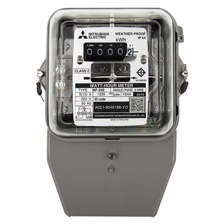 มิเตอร์ไฟ 5/15A MF-33E 1 เฟส 2 สาย MITSUBISHI_0