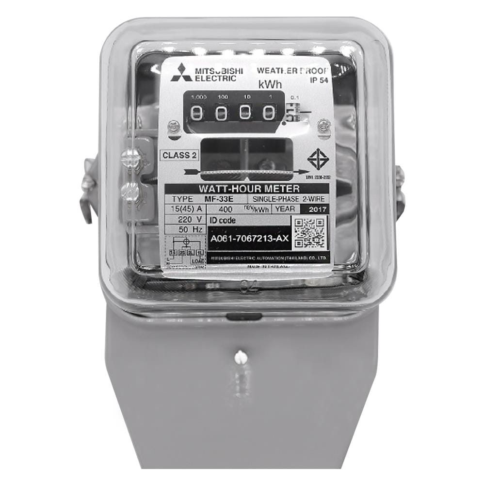 มิเตอร์ไฟ 15/45A MF-33E 1 เฟส 2 สาย MITSUBISHI