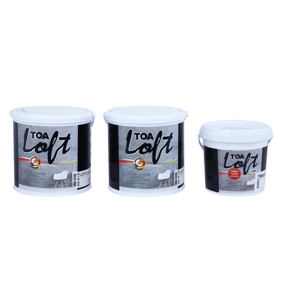 สีน้ำลอฟท์ภายนอก TOA LOFT2 สีเทากลาง 10 กก.