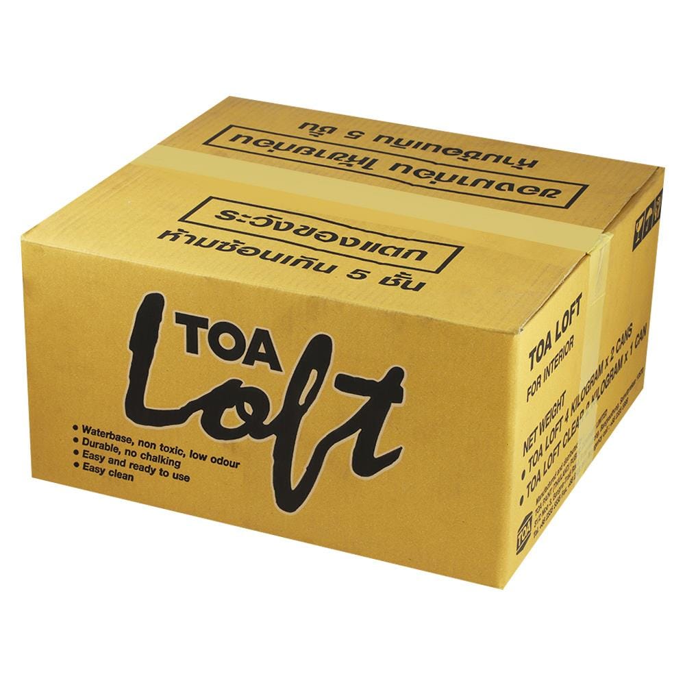 สีน้ำลอฟท์ภายนอก TOA LOFT3 สีเทาเข้ม 10 กก.