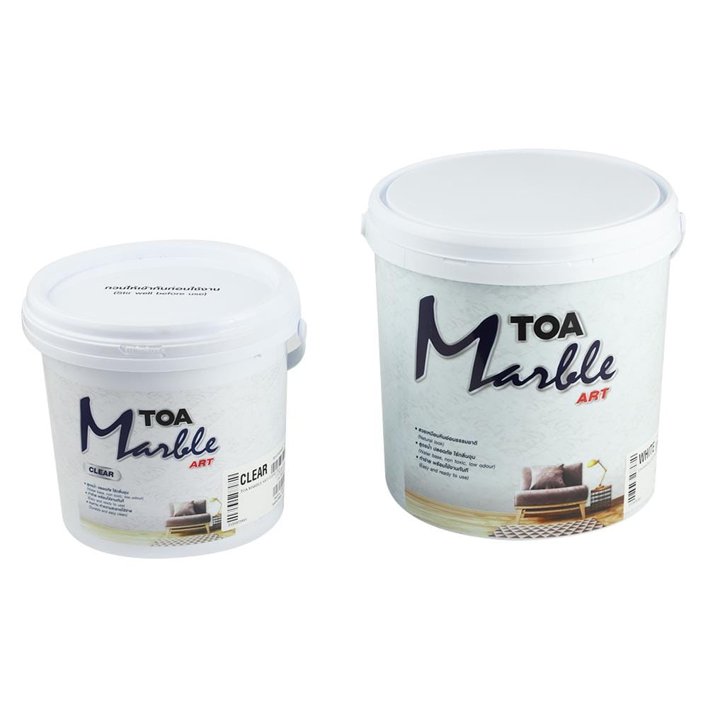 สีน้ำเท็กเจอร์ TOA MARBLE ART สีขาว 10 กก.
