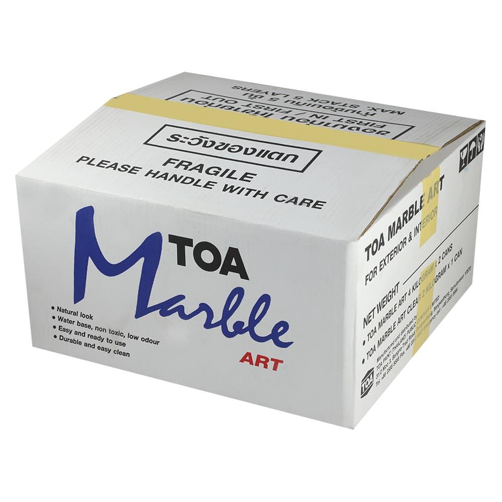 สีน้ำเท็กเจอร์ TOA MARBLE ART สีขาว 10 กก.