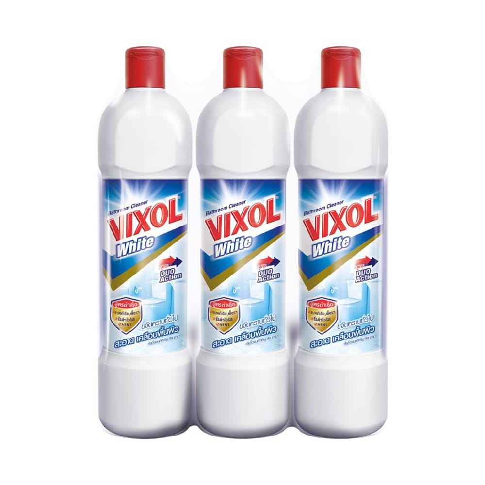 น้ำยาทำความสะอาดห้องน้ำ VIXOL 900 มล. ขาว แพ็ก 3 ชิ้น