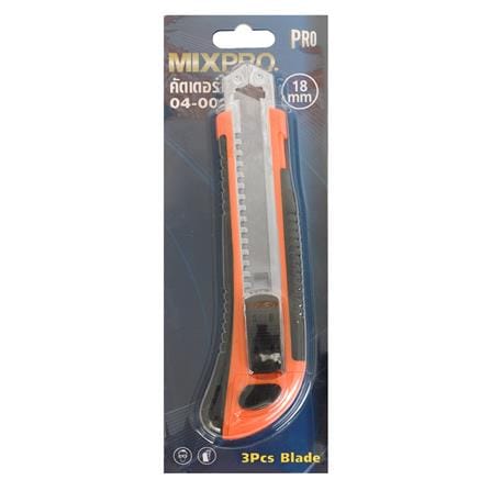 คัตเตอร์ MIXPRO HEAVY DUTY 18 มม. สีส้ม/ดำ_3