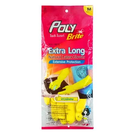 ถุงมือยาง POLY-BRITE EXTRA LONG SIZE M_0