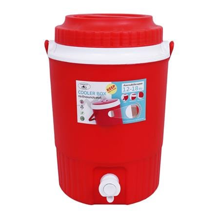 กระติกน้ำแข็งมีก๊อก 8 ลิตร EVEREST AG 434 R สีแดง