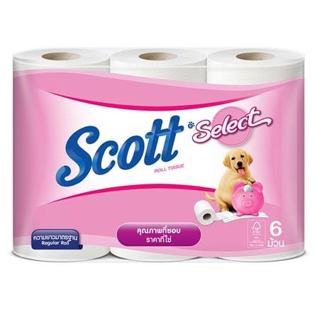 กระดาษชำระ SCOTT SELECT แพ็ค6_0