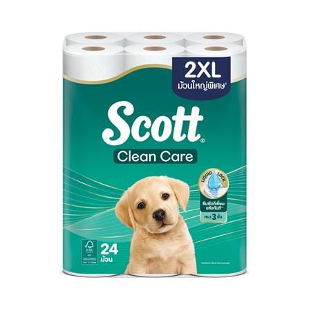กระดาษชำระ SCOTT CLEAN CARE 2XL (แพ็ก 24 ม้วน)