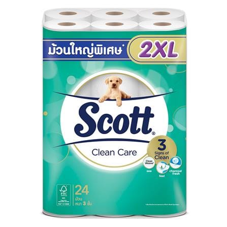 กระดาษชำระ SCOTT CLEAN CARE แพ็ค24_0