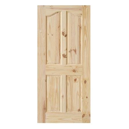 ประตูไม้สนนิวซีแลนด์ D2D ECO PINE EZERO 9 80X180 ซม. สีธรรมชาติ ไม่เจาะลูกบิด