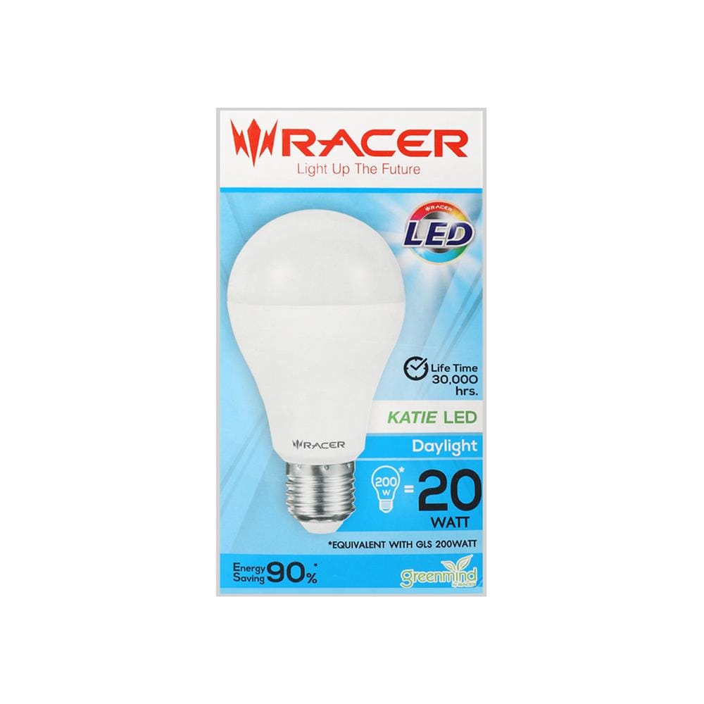 หลอด LED RACER A70 KATIE 20 วัตต์ DAYLIGHT E27