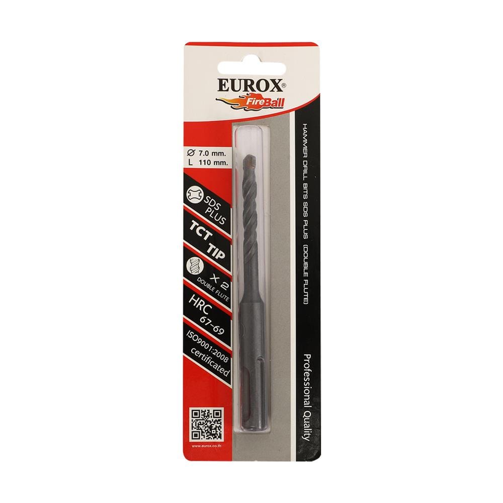 ดอกสว่านโรตารี่ EUROX SDS&nbsp;PLUS 7X110 มม.