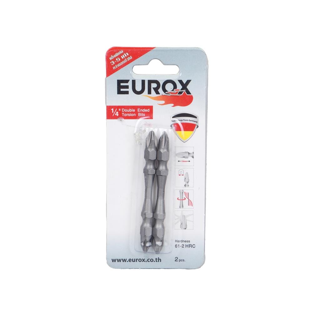 ดอกไขควง EUROX WIHA 61-2HRC 65 มม. 2 ชิ้น/แพ็ก
