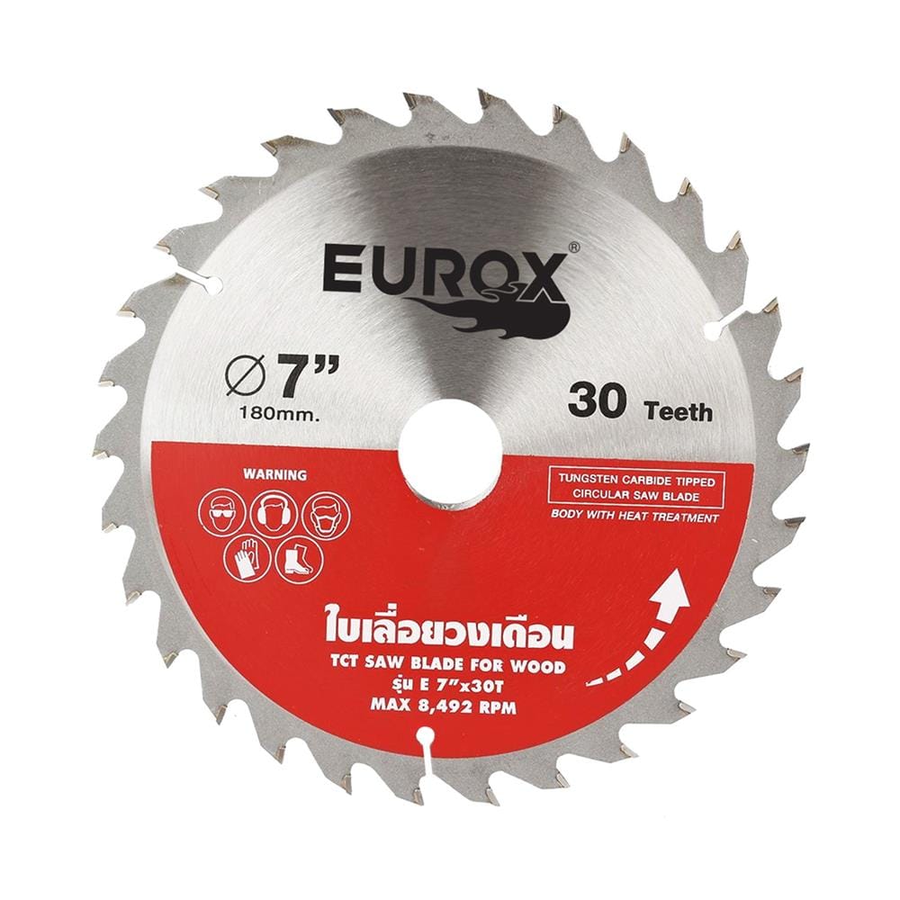 ใบเลื่อยวงเดือน EUROX 7 นิ้ว 30 ฟัน