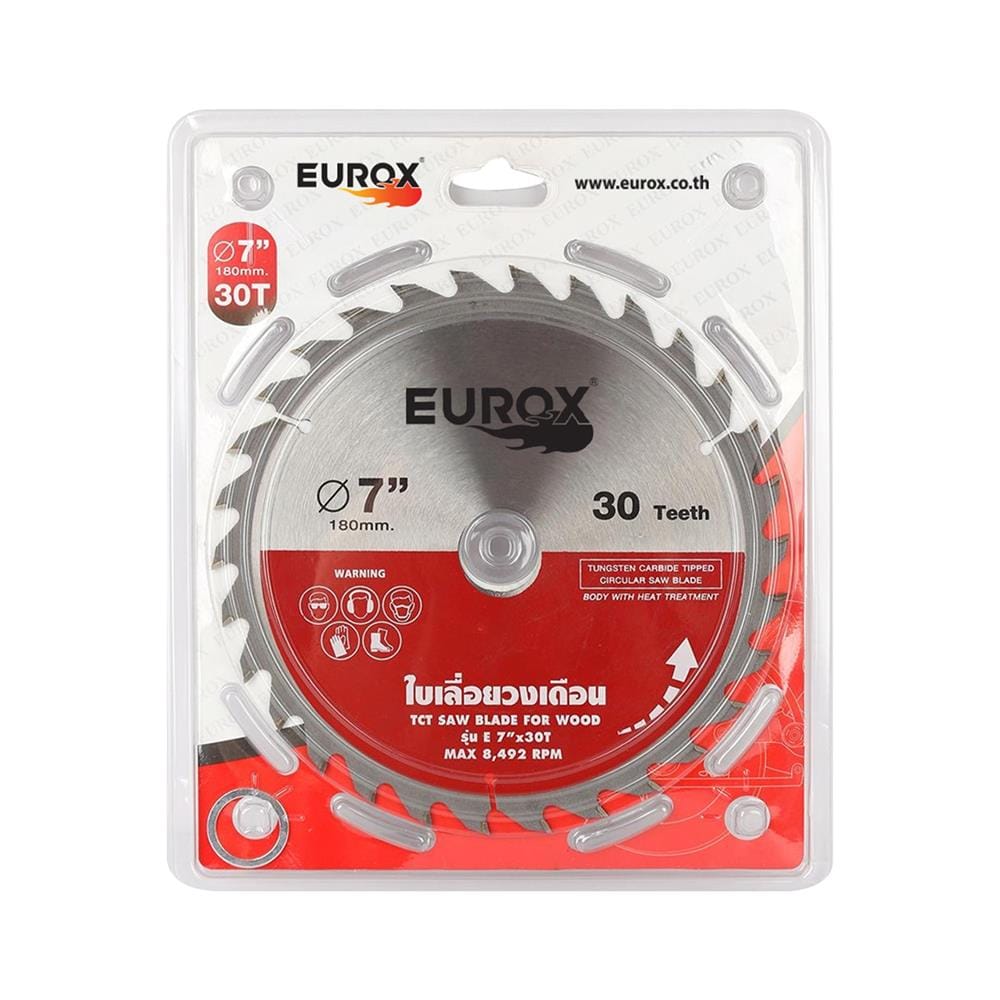 ใบเลื่อยวงเดือน EUROX 7 นิ้ว 30 ฟัน