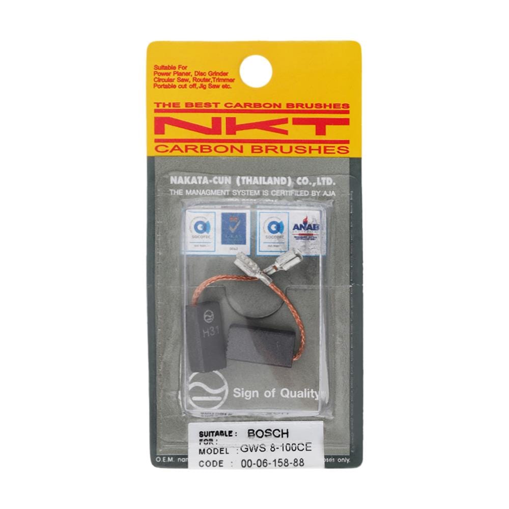 แปรงถ่าน NKT รุ่น BOSCH GWS8-100CE 00-06-158-88