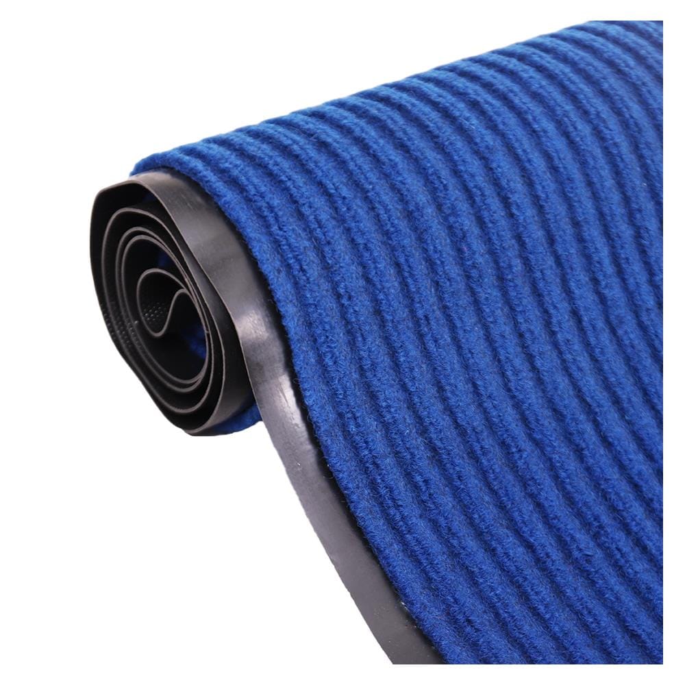 พรมเช็ดเท้าดักฝุ่น WSP D.RIB. 120X180 ซม. สีน้ำเงิน