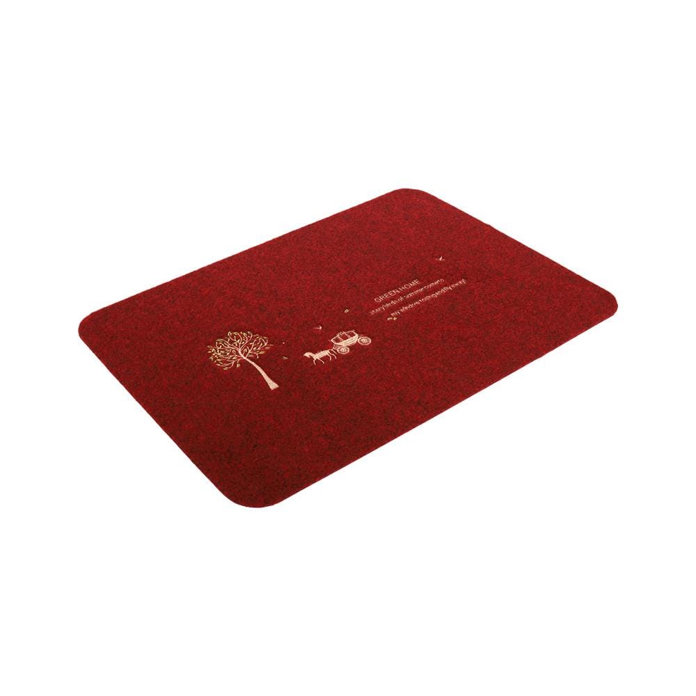 พรมเช็ดเท้าดักฝุ่น WSP BM-217 40x60 ซม. สีแดง