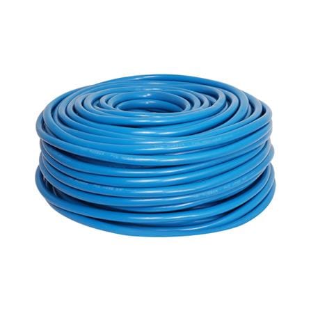 สายยางม้วนเด้ง ท่อยางไทย 5/8 นิ้ว X 100 ม. สีฟ้า_0