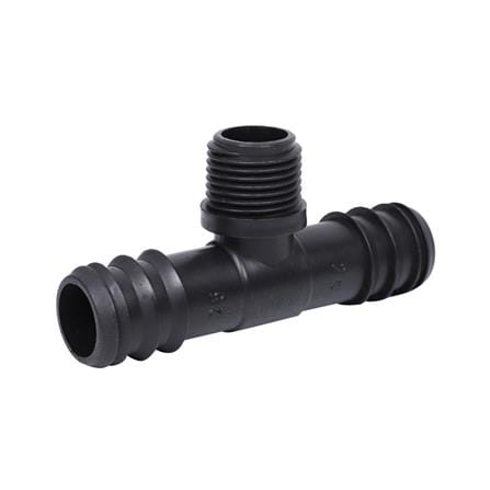 สามทางเกลียวนอก PE TOWAI 25X1/2นิ้วX25 มม. สีดำ แพ็ก 10 ชิ้น