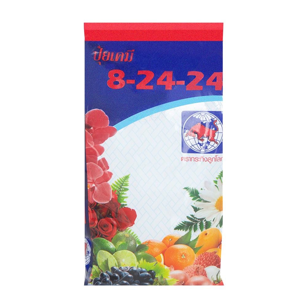 ปุ๋ยเคมีชนิดเม็ด กระทิงลูกโลก 8-24-24 3 กก.