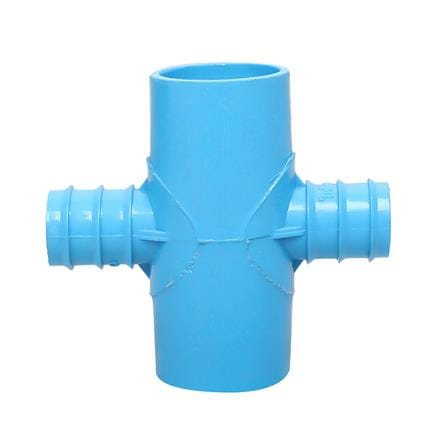 สี่ทางเกษตรลด PVC TOWAI 1 นิ้วX25 มม. สีฟ้า_1