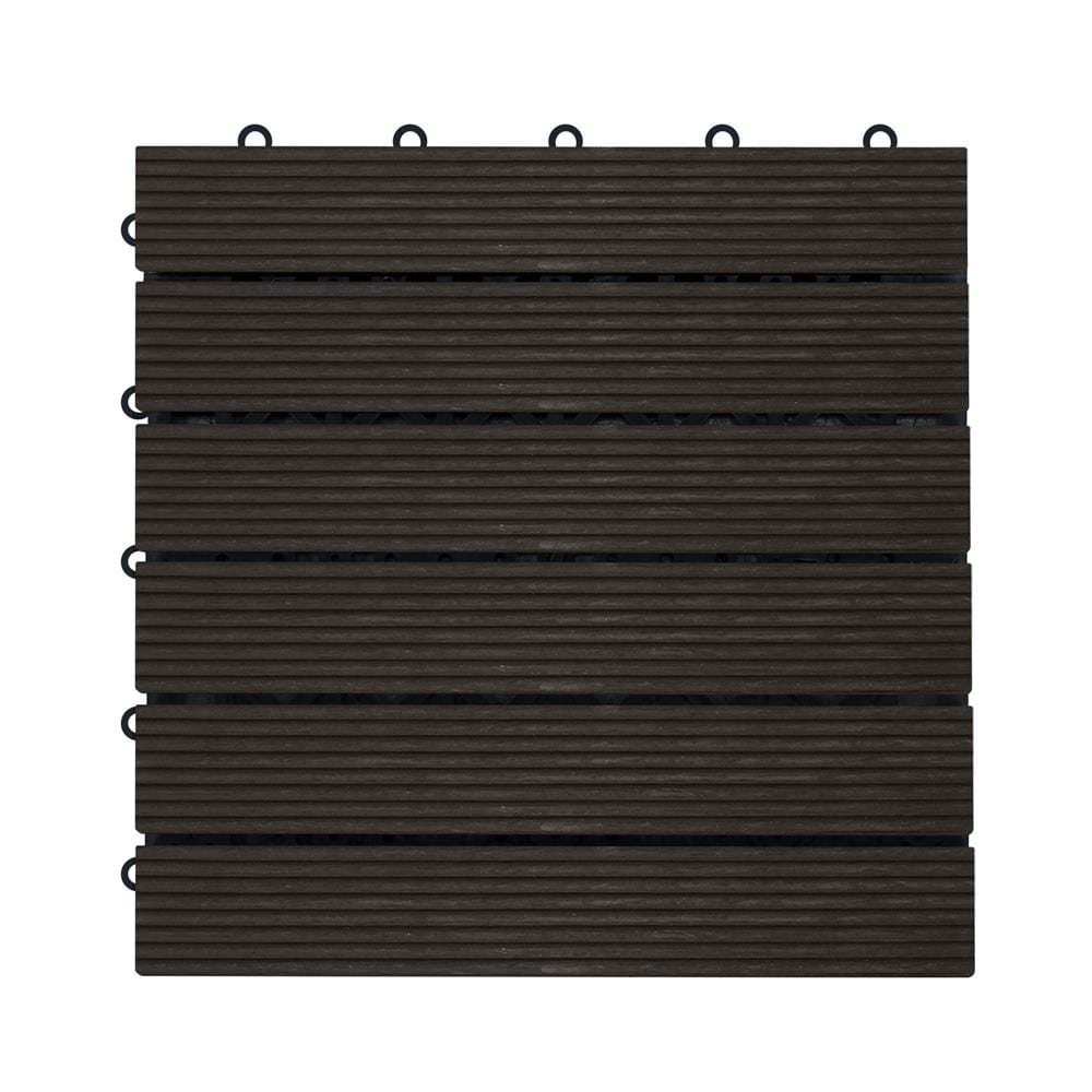ทางเท้าไม้แคมปัส ลายตรง ME LIVING 30X30 ซม. สีโอ๊ค
