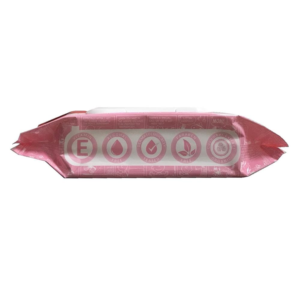 แผ่นเช็ดทำความสะอาดผิว SNOOPY BABY WIPES มีกลิ่น 80 แผ่น 1แถม1