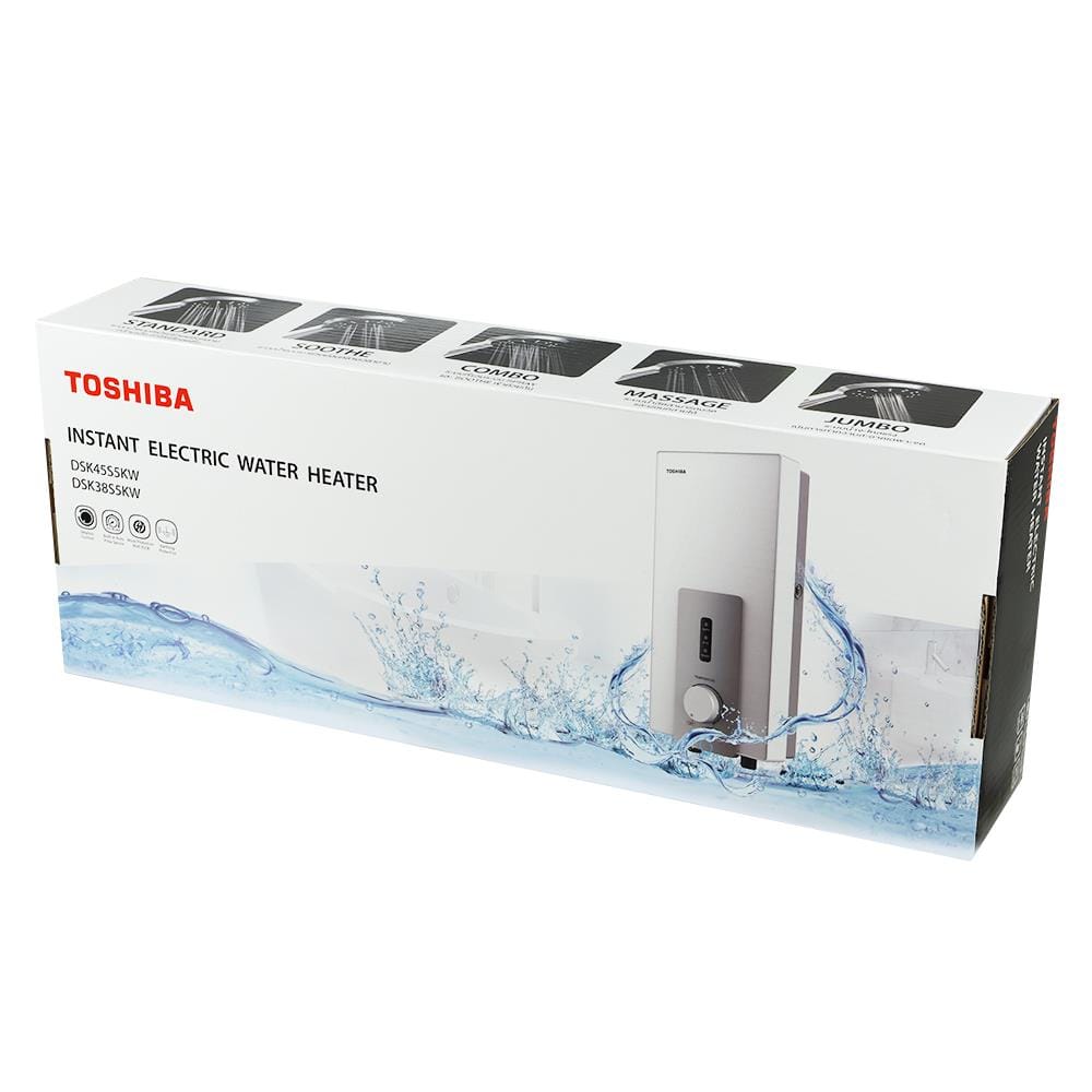 เครื่องทำน้ำอุ่น TOSHIBA DSK45S5KW 4500 วัตต์ สีขาว