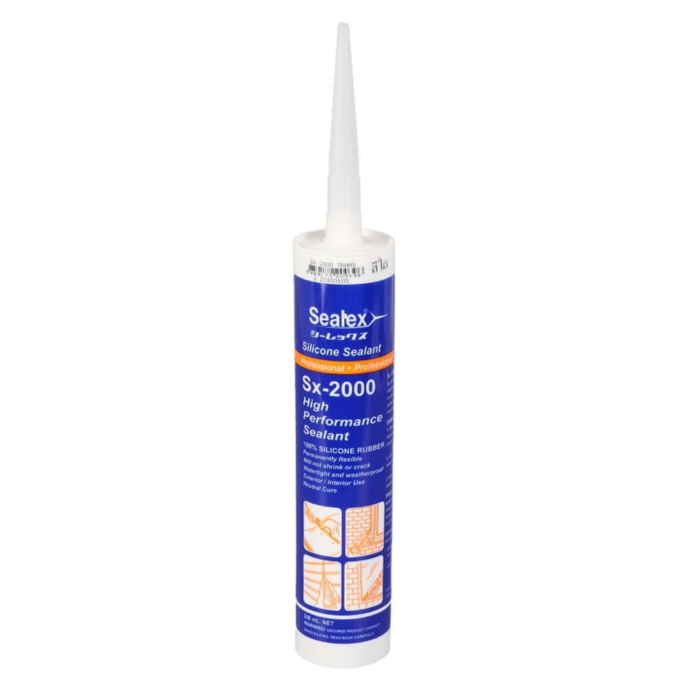 ซิลิโคนไร้กรด SEALEX SX-2000 300 มล. สีอะลูมิเนียม
