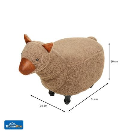 สตูลรูปสัตว์ FURDINI LAMA สีน้ำตาล_6