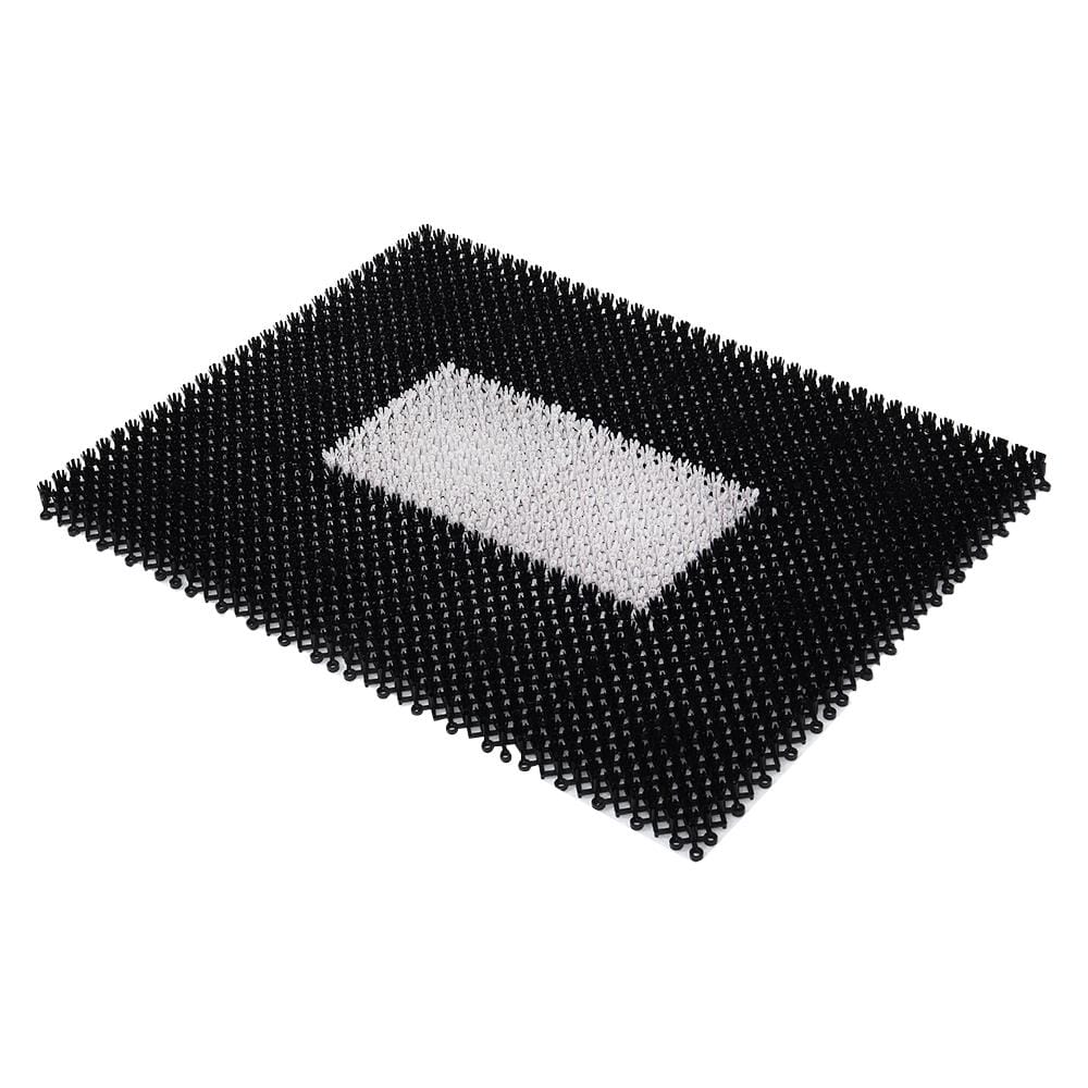 พรมเช็ดเท้าดักฝุ่น HOME LIVING STYLE GRATE 42X56 ซม. สีดำ_0