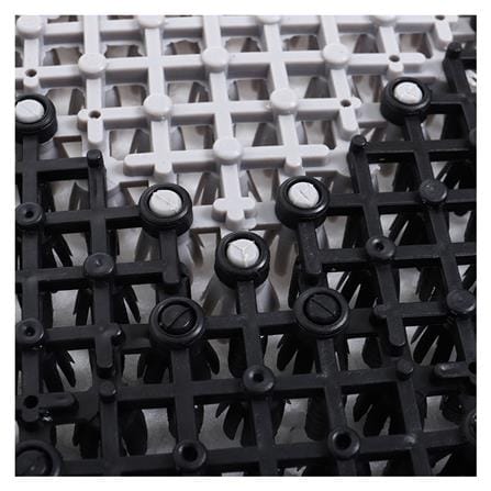 พรมเช็ดเท้าดักฝุ่น HOME LIVING STYLE GRATE 42X56 ซม. สีดำ_3
