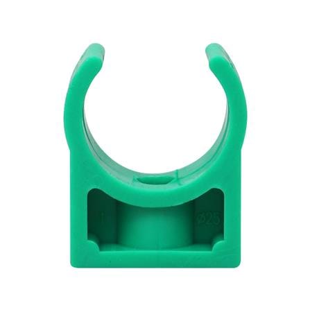 คลิปก้ามปูสั้น PP-R GREAN PIPE D25 3/4 นิ้ว สีเขียว