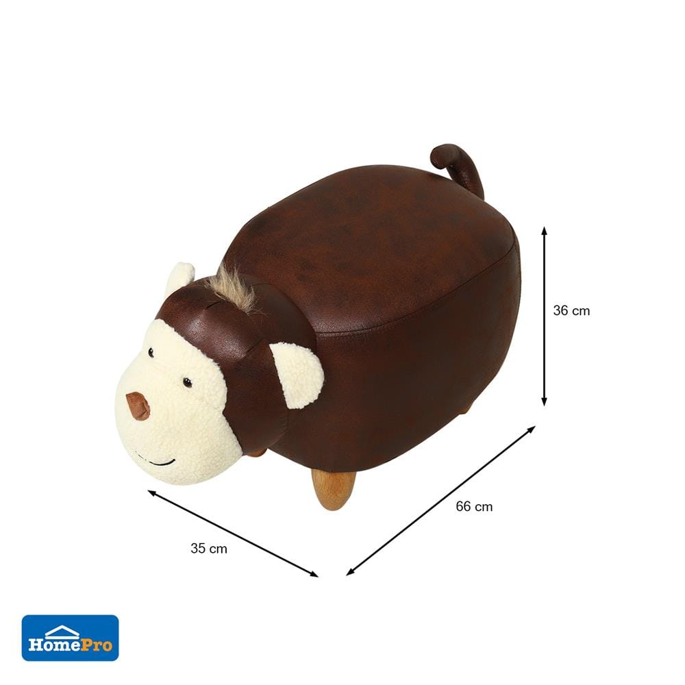 สตูลรูปสัตว์ FURDINI MONKEY สีน้ำตาล