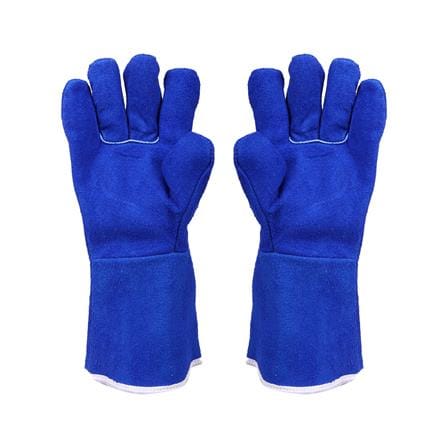 ถุงมือหนังท้องติดซับทนความร้อน PROSIRY SAFE 13 นิ้ว สีน้ำเงิน_1
