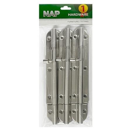 กลอนทั่วไป NAP 345 6 นิ้ว สีสเตนเลส (แพ็ก 3 ชิ้น)_2