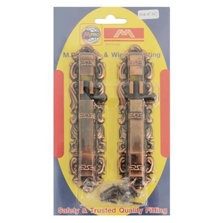 กลอนทั่วไป M.PRO 504 4 นิ้ว สีทองแดงรมดำ (แพ็ก 2 ชิ้น)_2