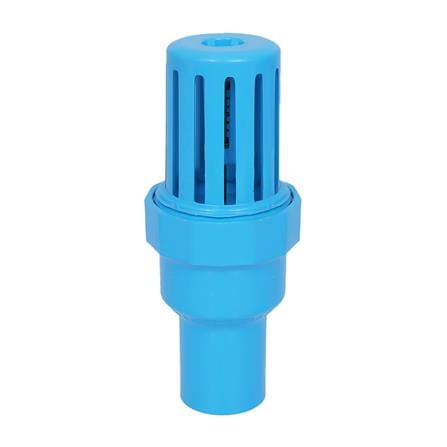 ฟุตวาล์ว หัวกะโหลก PVC ท่อน้ำไทย 35 1 1/4 นิ้ว สีฟ้า_1