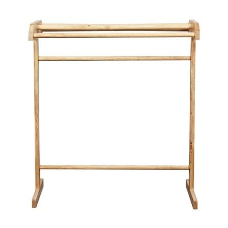 ราวพาดผ้าไม้ยางพารา 4 เส้น Y.K.S. 75x30x89 ซม. สีเนเชอรัล_1