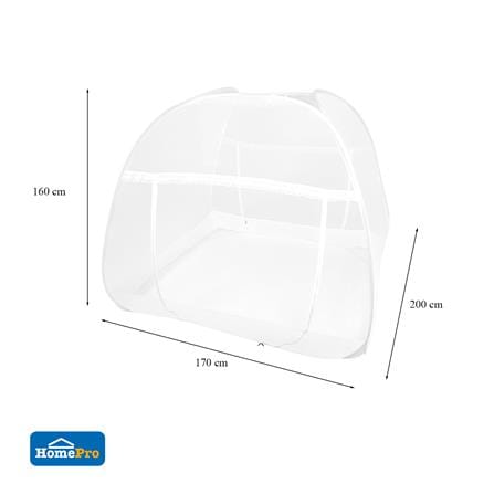 มุ้ง HOME LIVING STYLE CARE 160X170X200 ซม. สีขาว_6
